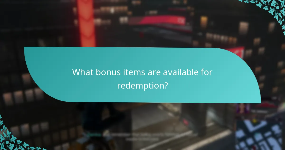 How do bonus items compare in value?
